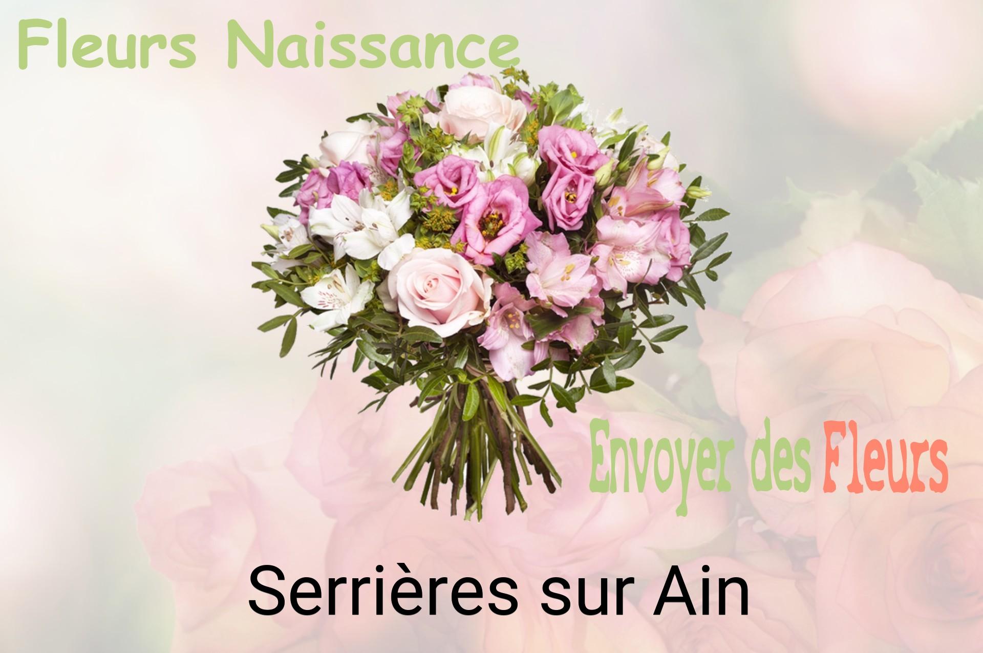 Bouquet de fleurs de naissance livré à Serrières-sur-Ain